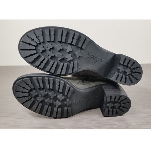 Paul Green Kendra Knee High Buckle Boot, Gray Nubuck, Womens Size 7 M - Picture 8 of 9